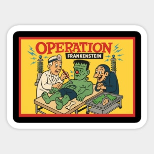 Operation Frankenstein Monster Game Sticker